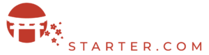 NihongoStarter white color logo NihongoStarter