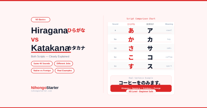 Difference Between Hiragana and Katakana