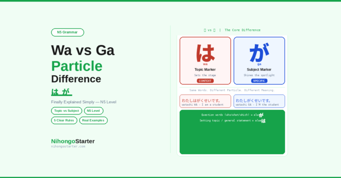 Wa vs Ga Particle Difference: The Ultimate N5 Guide
